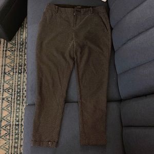 The Limited black and white polka dot dress pants